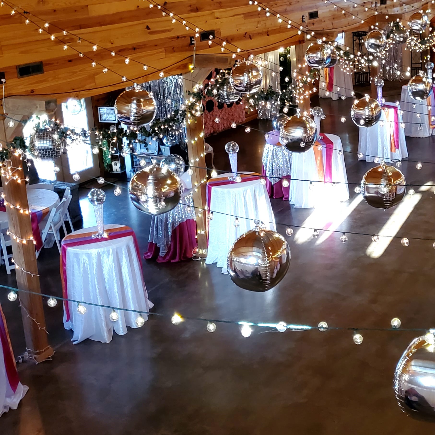 disco ball decor for party
