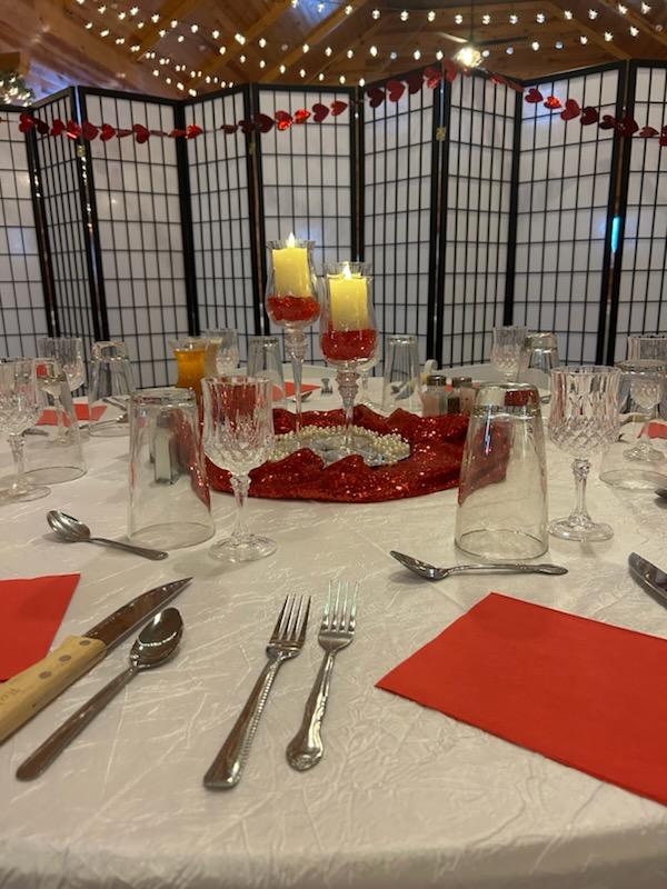 Valentine's day event table